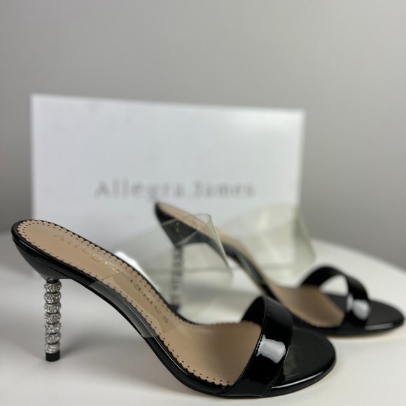 NEW Allegra James Party Stiletto Sandal with Crystal Heel- Size 10 - Picture 2 of 12